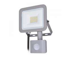 Solight LED reflektor Home se sensorem, 20W, 750lm, 4000K, IP44, šedý - 299 Kč