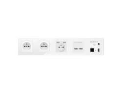 SRAN Elektrick ptizsuvka WiFi socket, 230V+2*USB 5V/2,1A a USB v rmeku 420mm, plast bl - 860 K