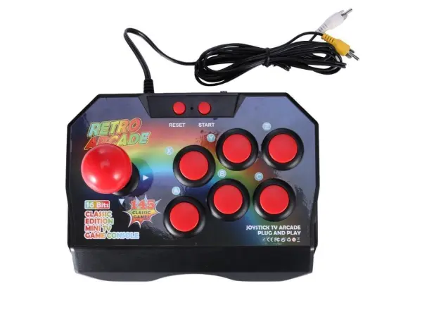 retro herni konzole m1-145 rocker arcade joystick - 16bit 145 her