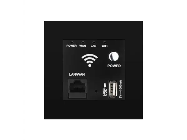 sran wifi socket v ramecku cerny plast