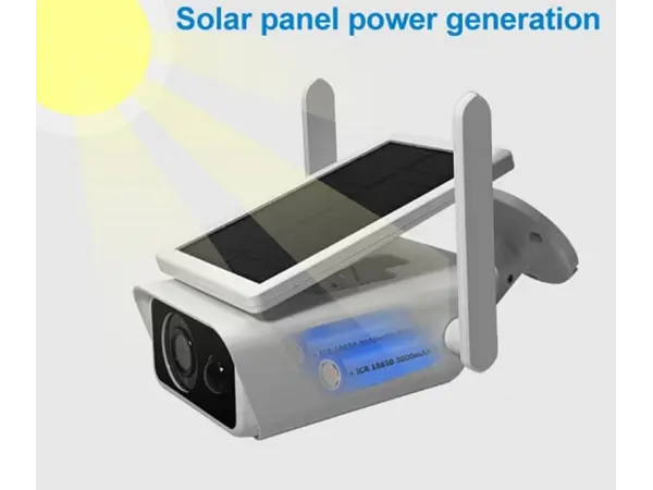 wifi solarni kamera  xm-922 4mpx p2p 2 baterie app. icsee