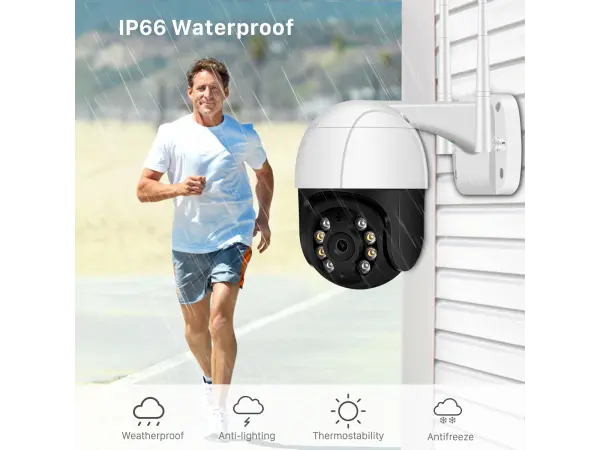 wifi ptz otocna kamera xm-439 4mpx, 4x digitalni zoom, ir+led prisvit cernobila