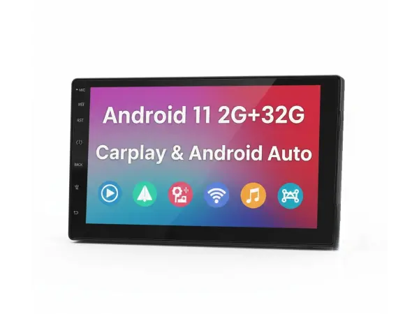 2din autoradio 7" a3017 2gb+32gb android 11 s carplay, android auto, gps wifi bt fm