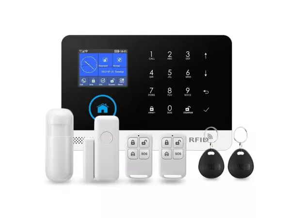 wi-fi/gsm alarm system tuya pst-wg103t black pro android,ios