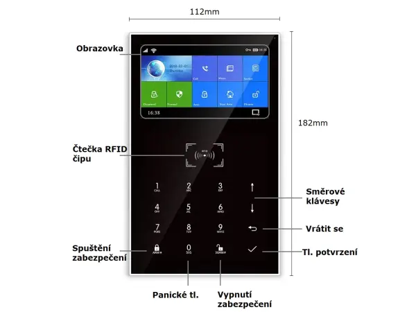 wi-fi/gsm alarm system tuya pst-pg109ty pro android,ios