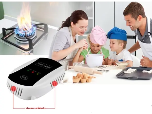 detektor uniku plynu pst-pa209 433mhz pro pripojeni k zakladne alarmu