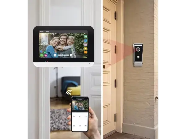 tuya smart digitalni zvonek pst-db10 2,0 mp, 7palcovy dotykovy wi-fi monitor, detekce pohybu 1080p