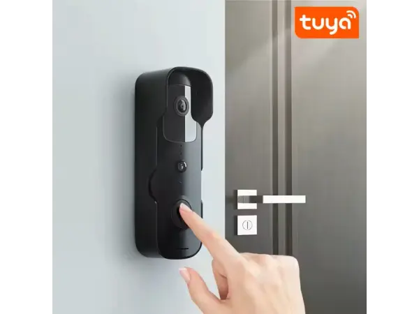 wifi tuya vodotesny video zvonek pst-t30 black