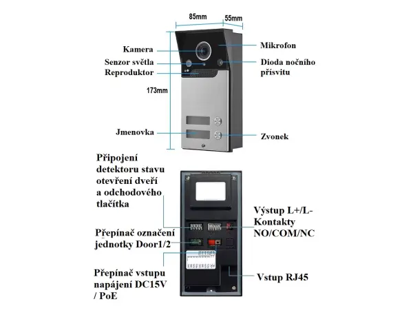 tuya smart vicegeneracni video zvonek pst-v7024b-msa-4