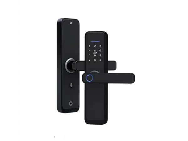 wifi inteligentni zamek tuya pst-x5 s klavesnici a otiskem prstu + zamek 5050, android/ios