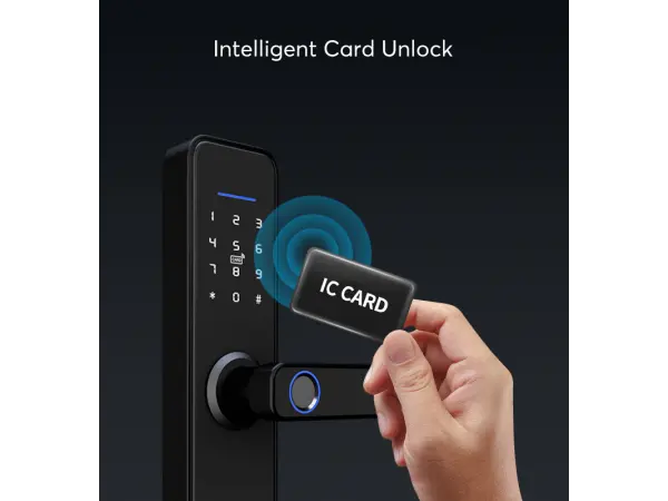 wifi inteligentni zamek tuya pst-x5 s klavesnici a otiskem prstu + zamek 5572, android/ios