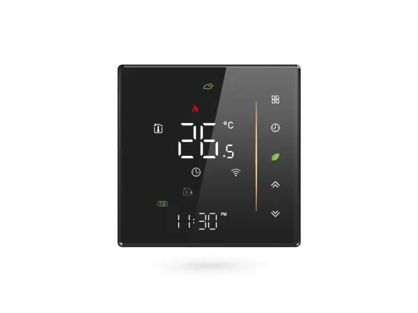 digitalni programovatelny pokojovy inteligentni termostat 006gcv pro ovladani plynoveho kotle nebo bojleru tuya cerny