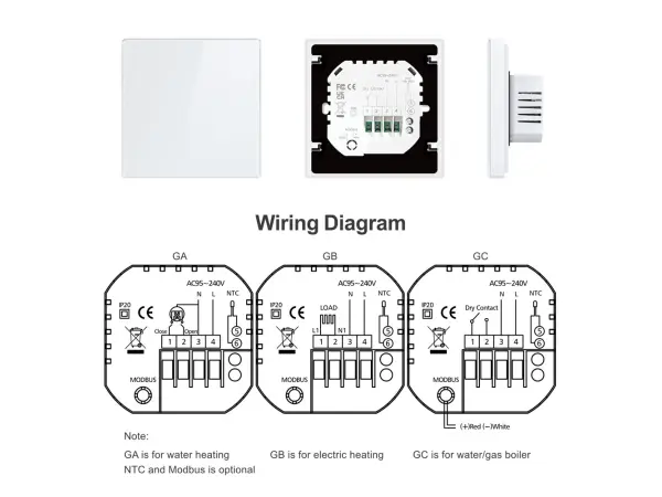 digitalni programovatelny pokojovy inteligentni termostat 006gcv pro ovladani plynoveho kotle nebo bojleru tuya cerny