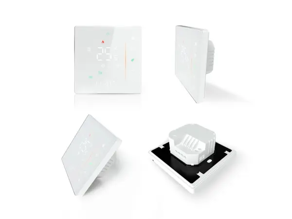 digitalni programovatelny pokojovy inteligentni termostat 006gcw pro ovladani plynoveho kotle nebo bojleru tuya  bily