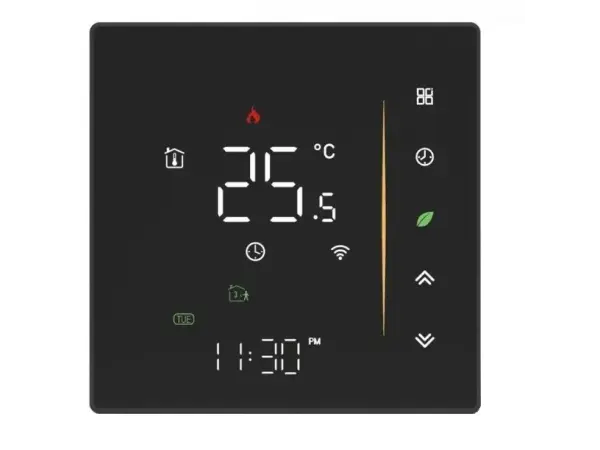 wifi digitalni termostat 006gbw pro elektricke vytapeni tuya cerny