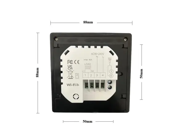 wifi digitalni termostat 006gbw pro elektricke vytapeni tuya cerny