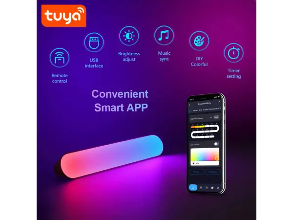  tuya smart chytre led svetlo fwwsa1 wifi + bt + ir ovladani  rgbic