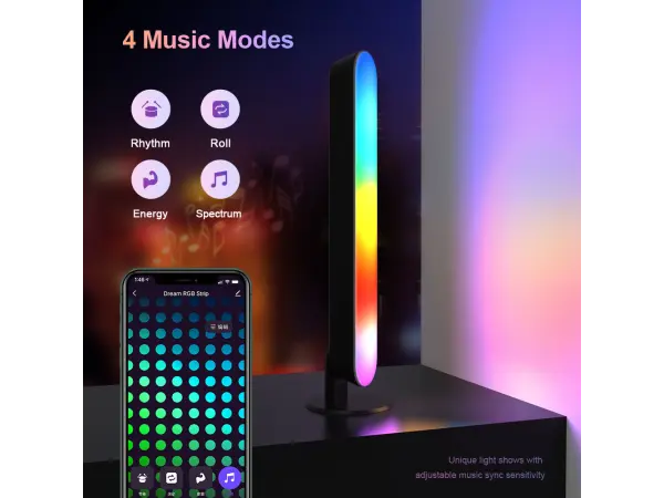  tuya smart chytre led svetlo fwwsa1 wifi + bt + ir ovladani  rgbic