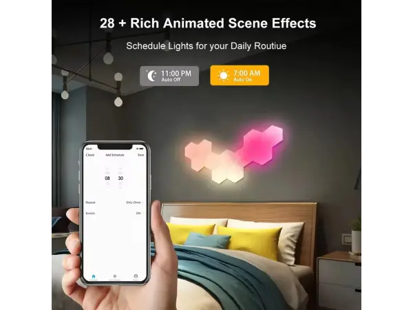 tuya smart wifi hexagonalni led svitidlo 