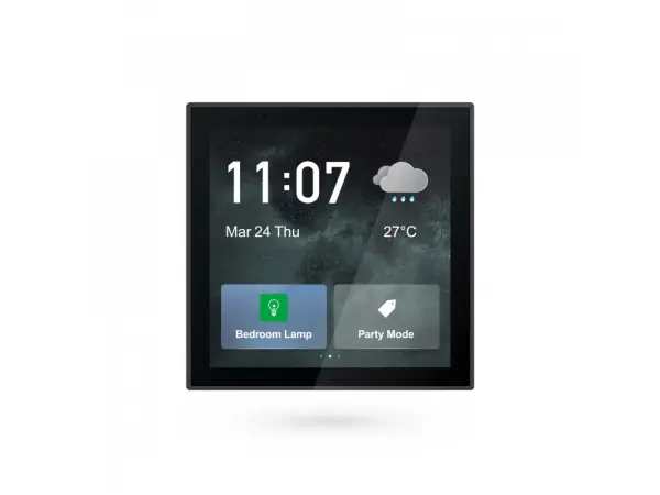 tuya chytry ovladaci dotykovy display s branou smoot air zigbee pst-t6e, bily 