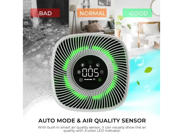 tuya smart wifi cisticka vzduchu s indikatorem pm2,5 app control 