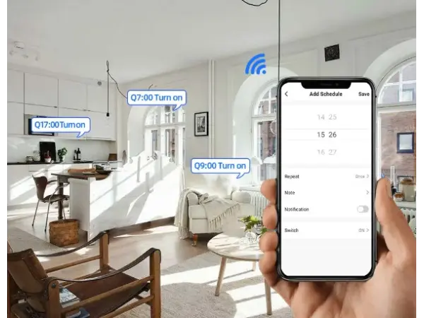 wifi spinac pro 220v wf-s1 app. tuya smart, smart life,