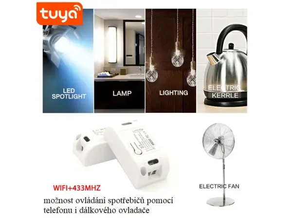 wifi smart switch wf-s1r tuya 110-240v 10a/2200w rf433mhz