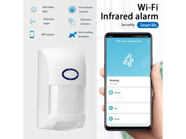 wifi smart tuya pir cidlo pst-ct60w, ignnoruje mala zvirata do 15kg