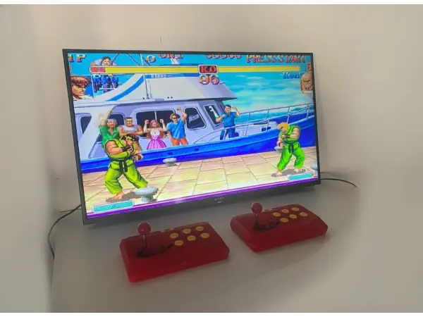 32bit hd retro video tv herni konzole bezdratovy 2,4g arkadovy herni automat - 1744 her