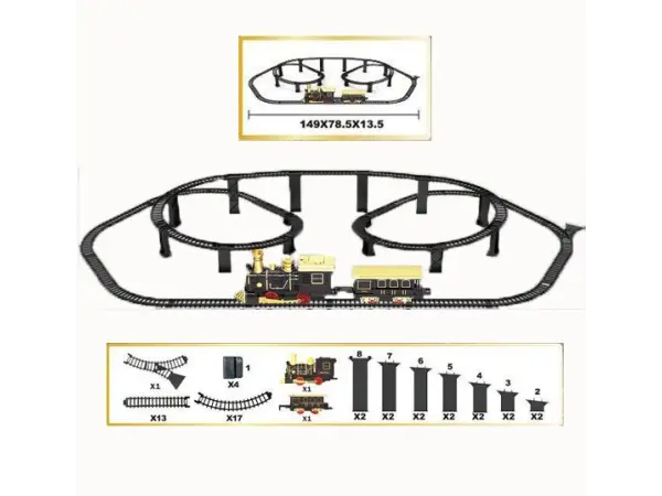 velka vlackodraha 699-89a 51 ks s nadjezdem, zvuk a svetlo