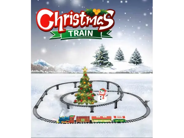 vanocni vlacek s parou a zvukem 699-98a (nabijeci baterie)