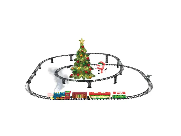 vanocni vlacek s parou a zvukem 699-98a (nabijeci baterie)