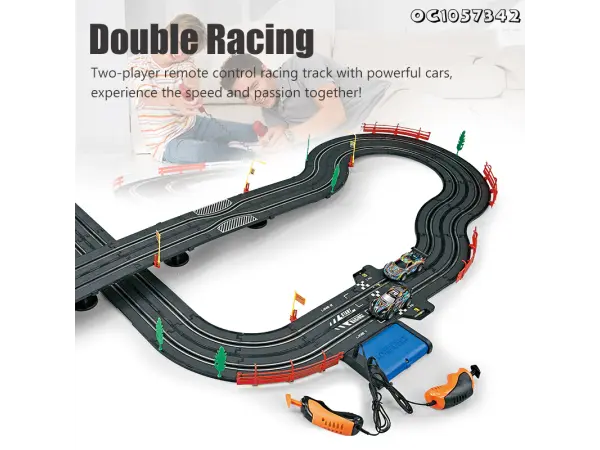 detska autodraha top turbo a51-7b rally 3v1, delka 486 cm