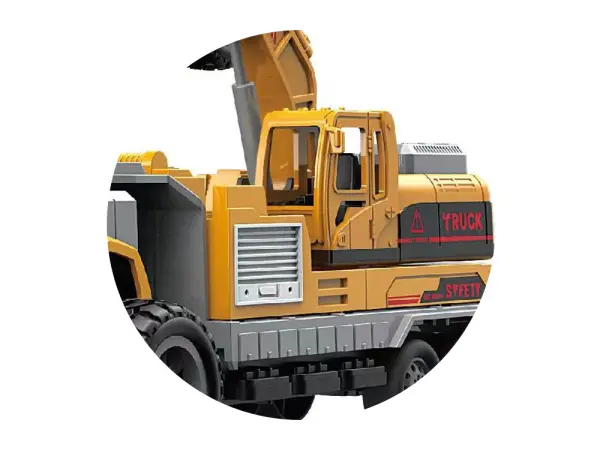 stavebni truck s rypadlem | hracka city engineering, delka 27cm