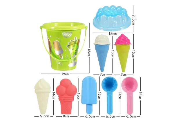 pisecny zmrzlinovy raj: sada l203-2 plazovych hracek pro male cukrare!