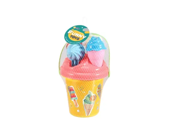 plazovy pohar zmrzlinovych snu: sada l902-4 hracek do pisku ve stylu fast food