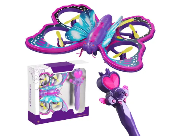 rc dron 4d-v40, letajici kouzelny motyl s ovladaci hulkou