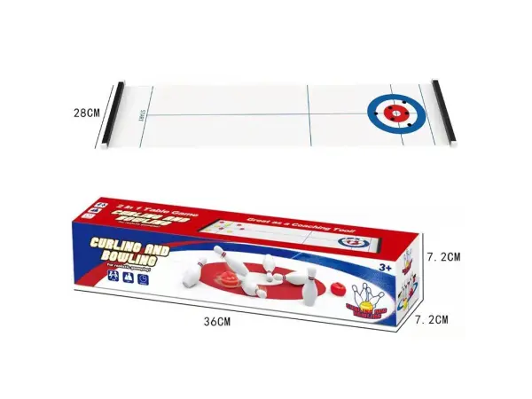 bowling a curling 2v1 kd052 � stolni hra pro deti od 3 let