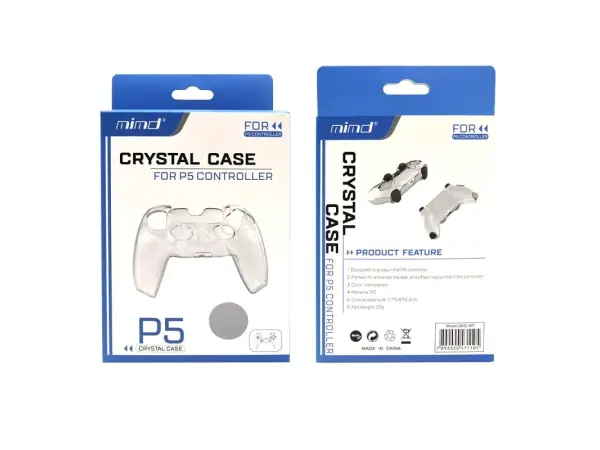 ps5-104 ochranny kryt z cireho pruhledneho plastu pro ovladac ps5