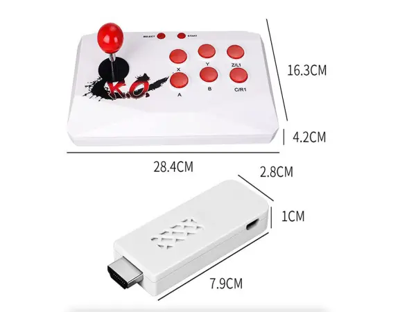 32bit hd retro video tv herni konzole bezdratovy 2,4g arkadovy herni automat - 1744 her