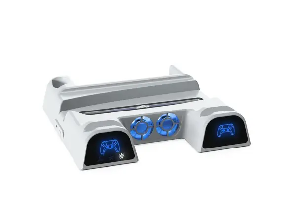 ps5 vertikalni multifunkcni stojan tp5-1511 a dobijeci stanice s chladicim ventilatorem pro ps5