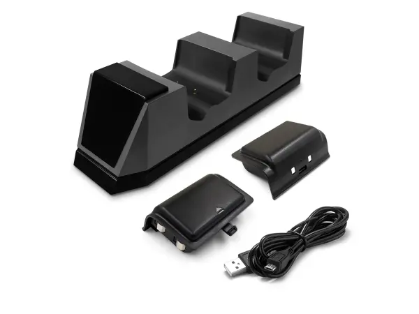 xone nabijeci stanice m xone  imd-428 pro 2 ovladace + 2x baterie pro xbox one - black