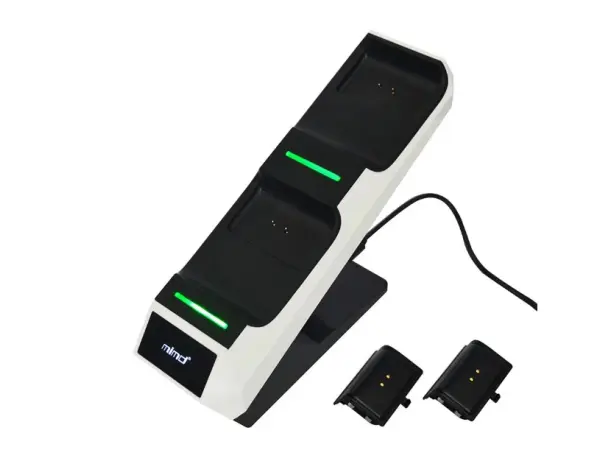 vertikalni nabijeci stanice mimd snd-461 pro 2 gamepady xbox series x + 2x baterie 900mah
