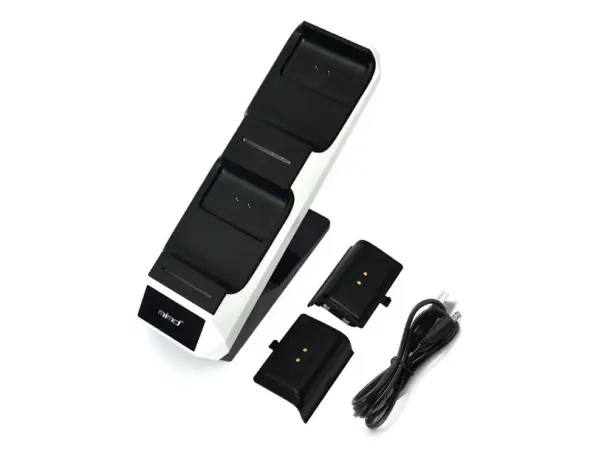vertikalni nabijeci stanice mimd snd-461 pro 2 gamepady xbox series x + 2x baterie 900mah