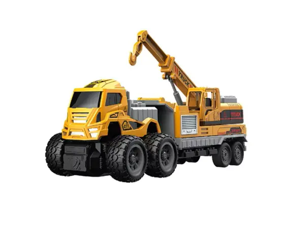 stavebni truck s jerabem 2v1 | hracka city engineering, delka baleni cca 27 cm