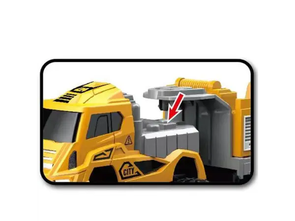 stavebni truck s jerabem 2v1 | hracka city engineering, delka baleni cca 27 cm