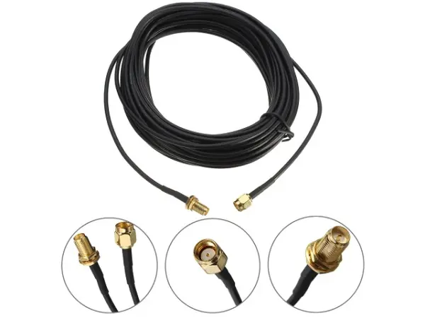 rg174 prodluzovaci kabel pro wifi antenu rp-sma male 7,5m
