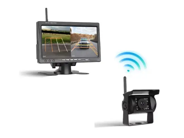 wifi parkovaci set truck a4007, 1x 18led kamera s lcd 7" splitscreen monitorem