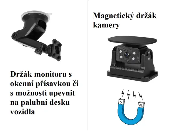 wifi parkovaci set truck a3998, dotykovy lcd 7" se solarni kamerou s magnetem