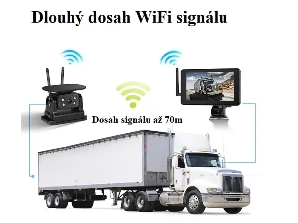 wifi parkovaci set truck a3998, dotykovy lcd 7" se solarni kamerou s magnetem